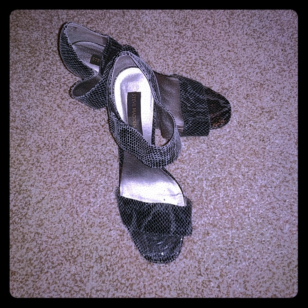 Snake skin heels
